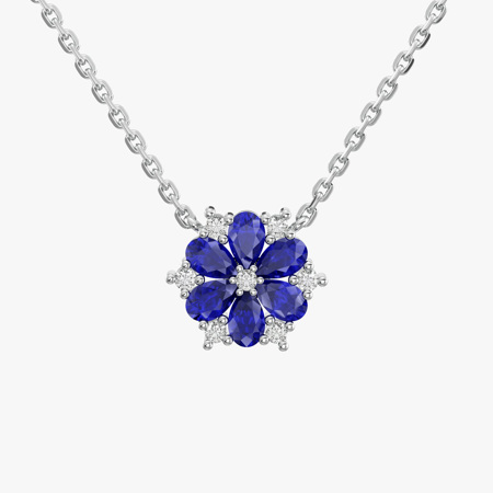 Uranus Sapphire Jewelry Necklace